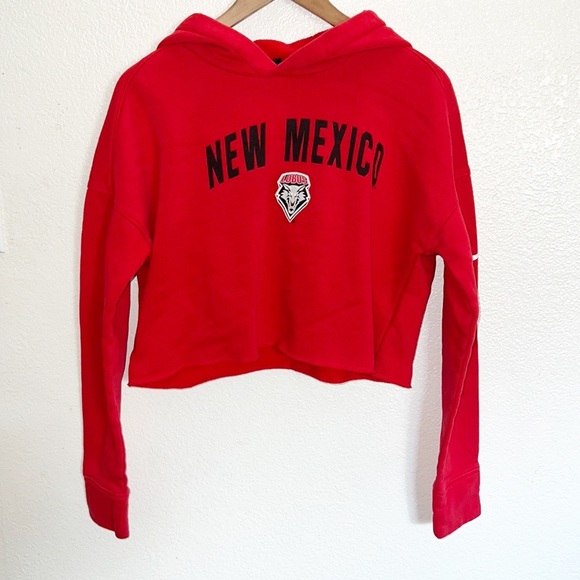 Nike Tops - Nike Women's Campus Crop New Mexico Lobos Cropped Red Hoodie